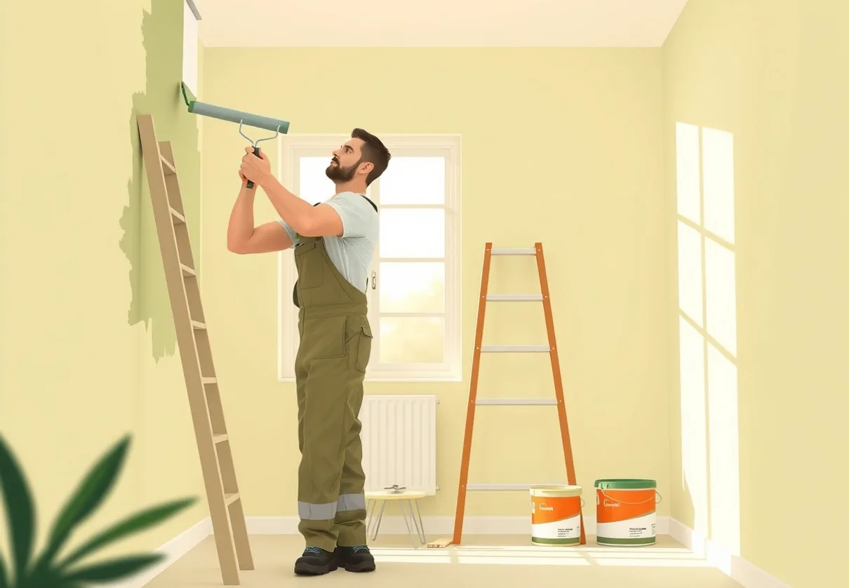 Peintre Libourne 33500 en intervention sur un chantier