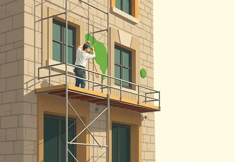 Ravalement de façade en pierre, nettoyage et application d'enduit